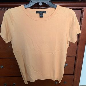 Peach August silk top size small